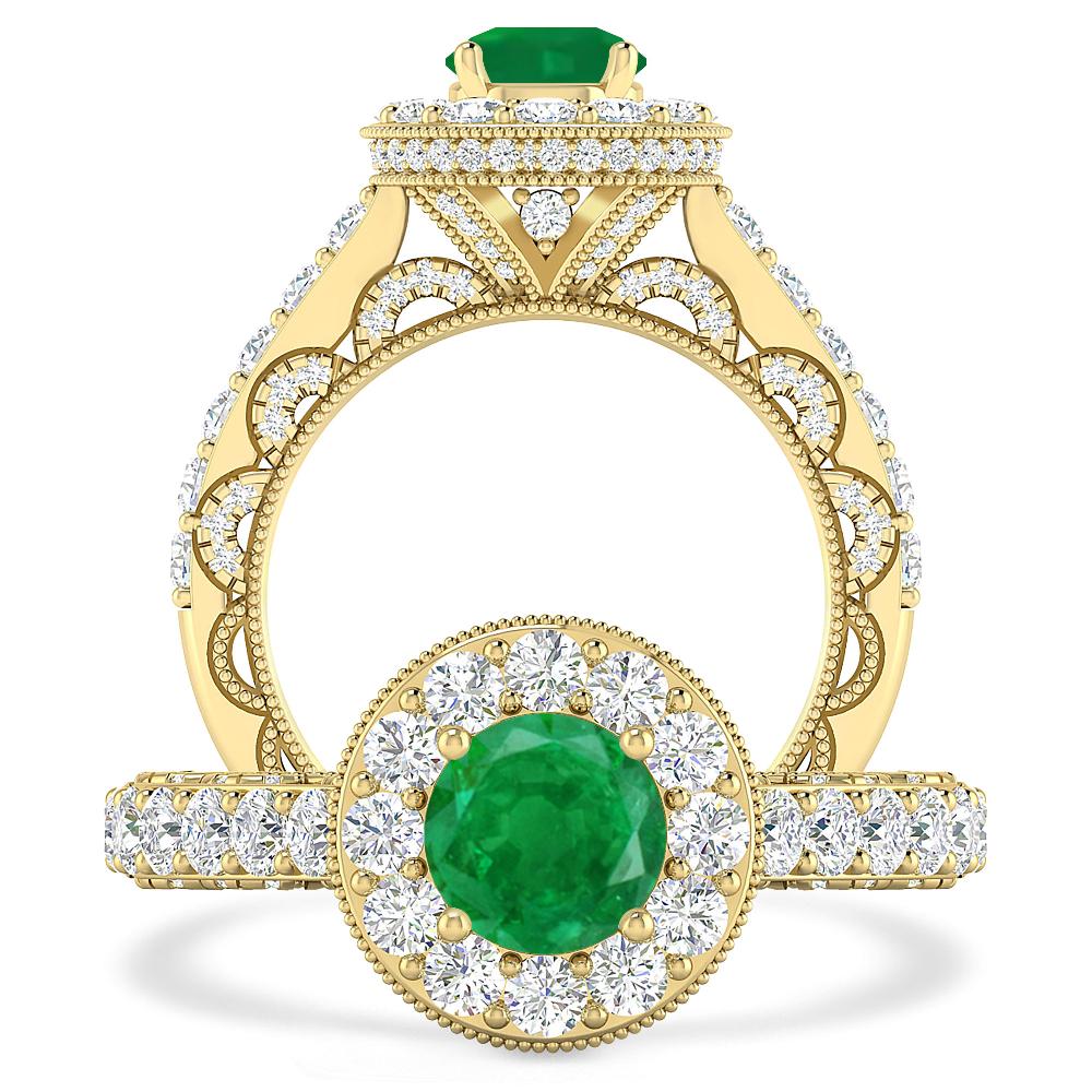 Yellow Gold - Emerald