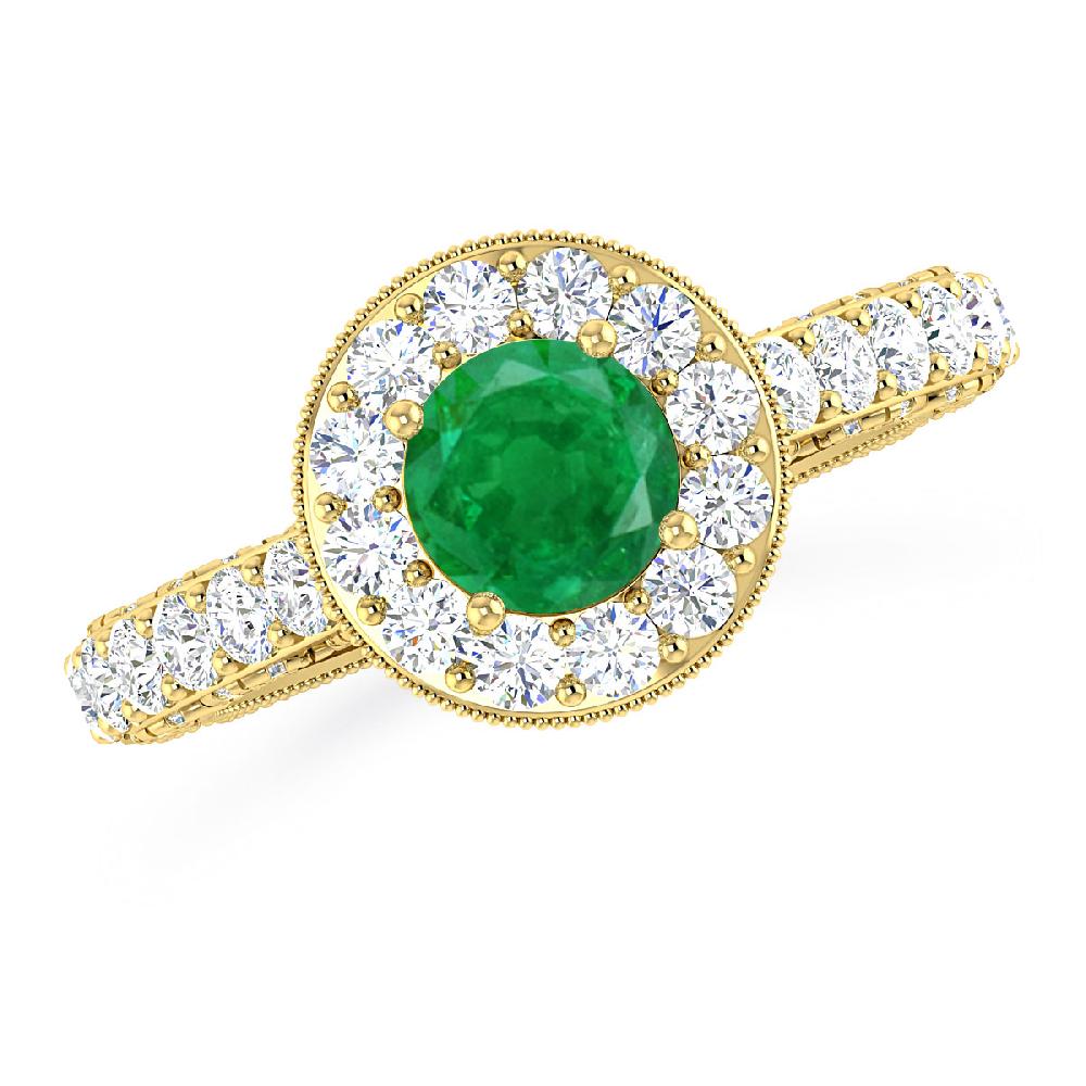 Yellow Gold - Emerald