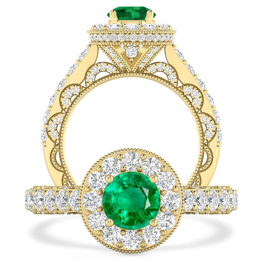 Yellow Gold - Emerald