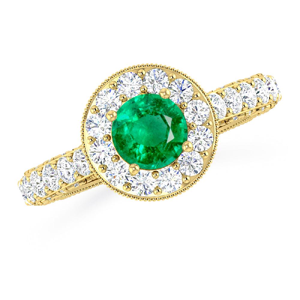 Yellow Gold - Emerald