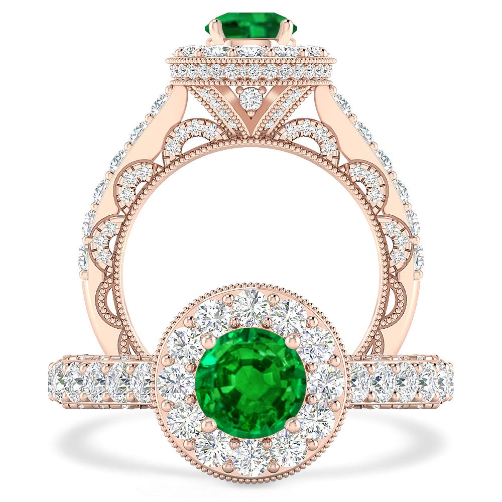 Rose Gold - Emerald