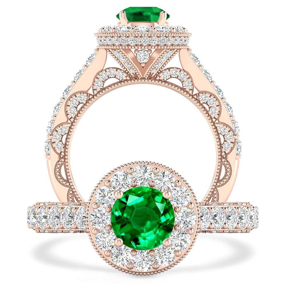 Rose Gold - Emerald