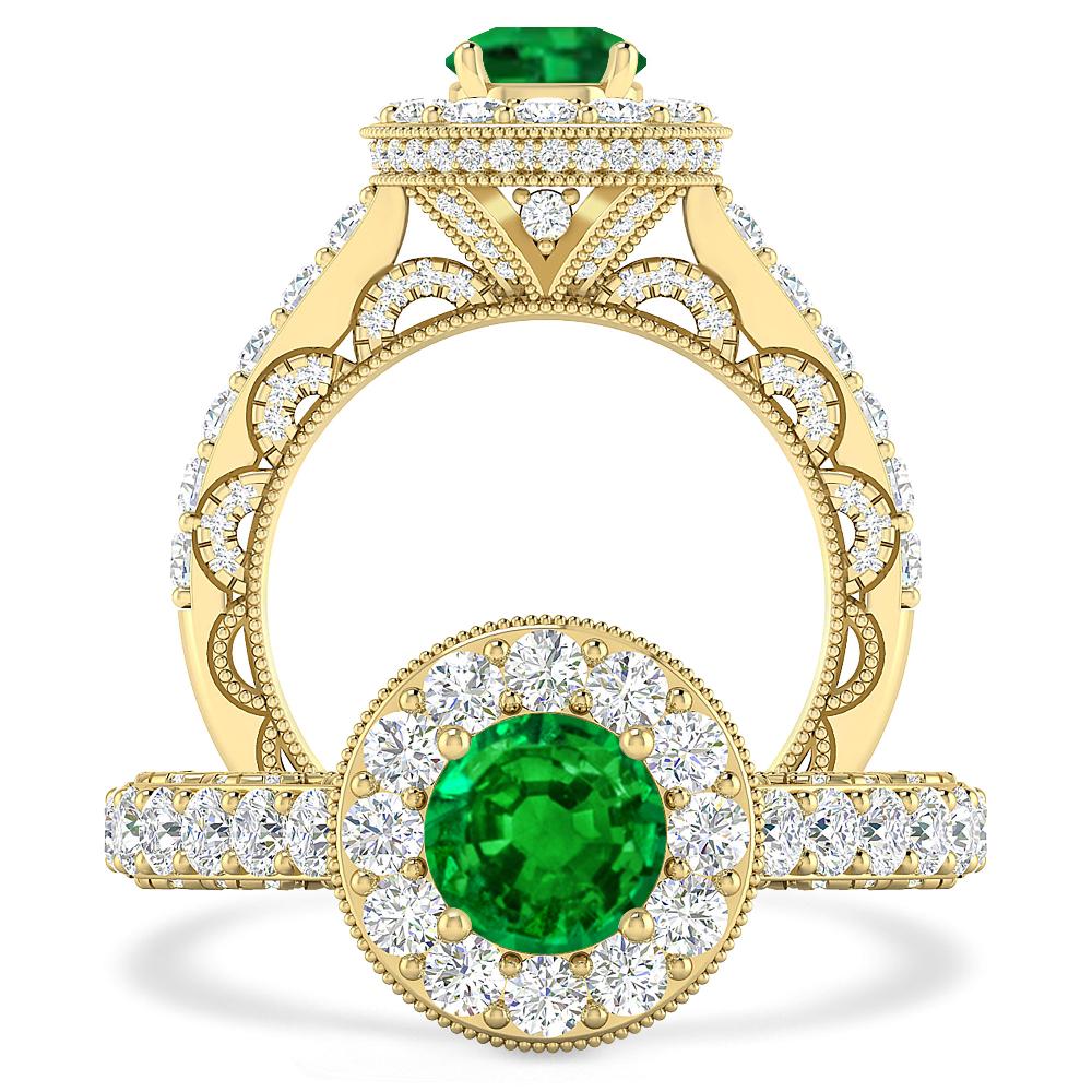 Yellow Gold - Emerald