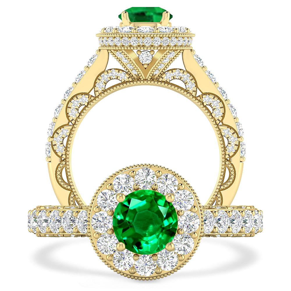 Yellow Gold - Emerald