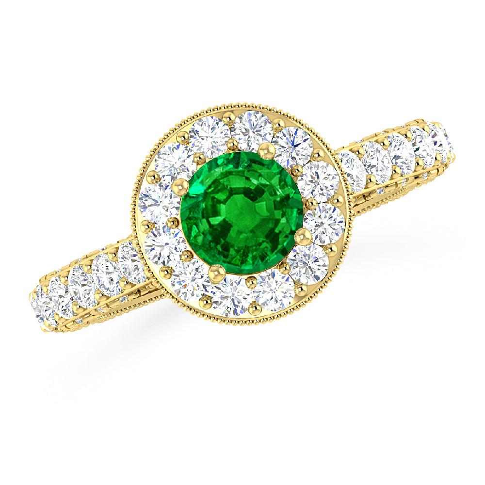 Yellow Gold - Emerald