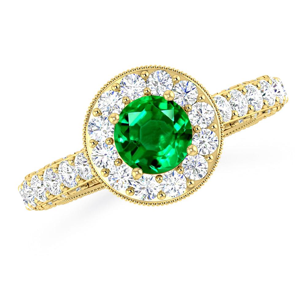 Yellow Gold - Emerald