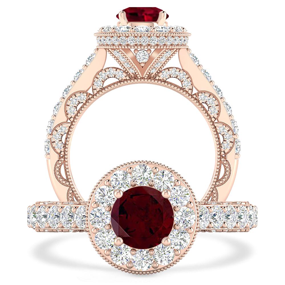 Rose Gold - Garnet