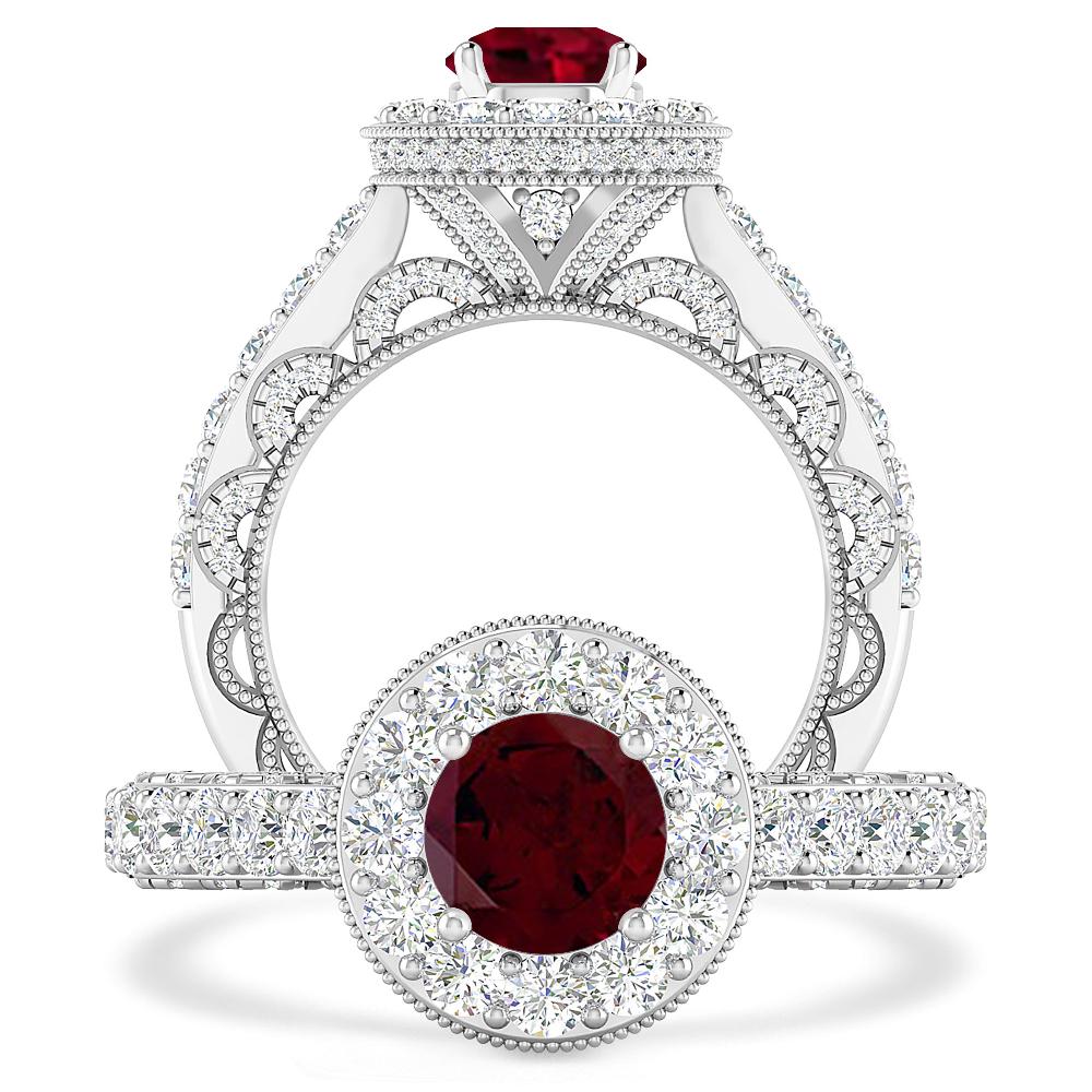 White Gold - Garnet