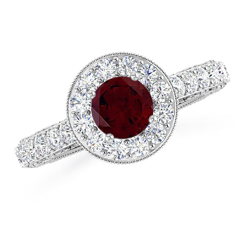 White Gold - Garnet