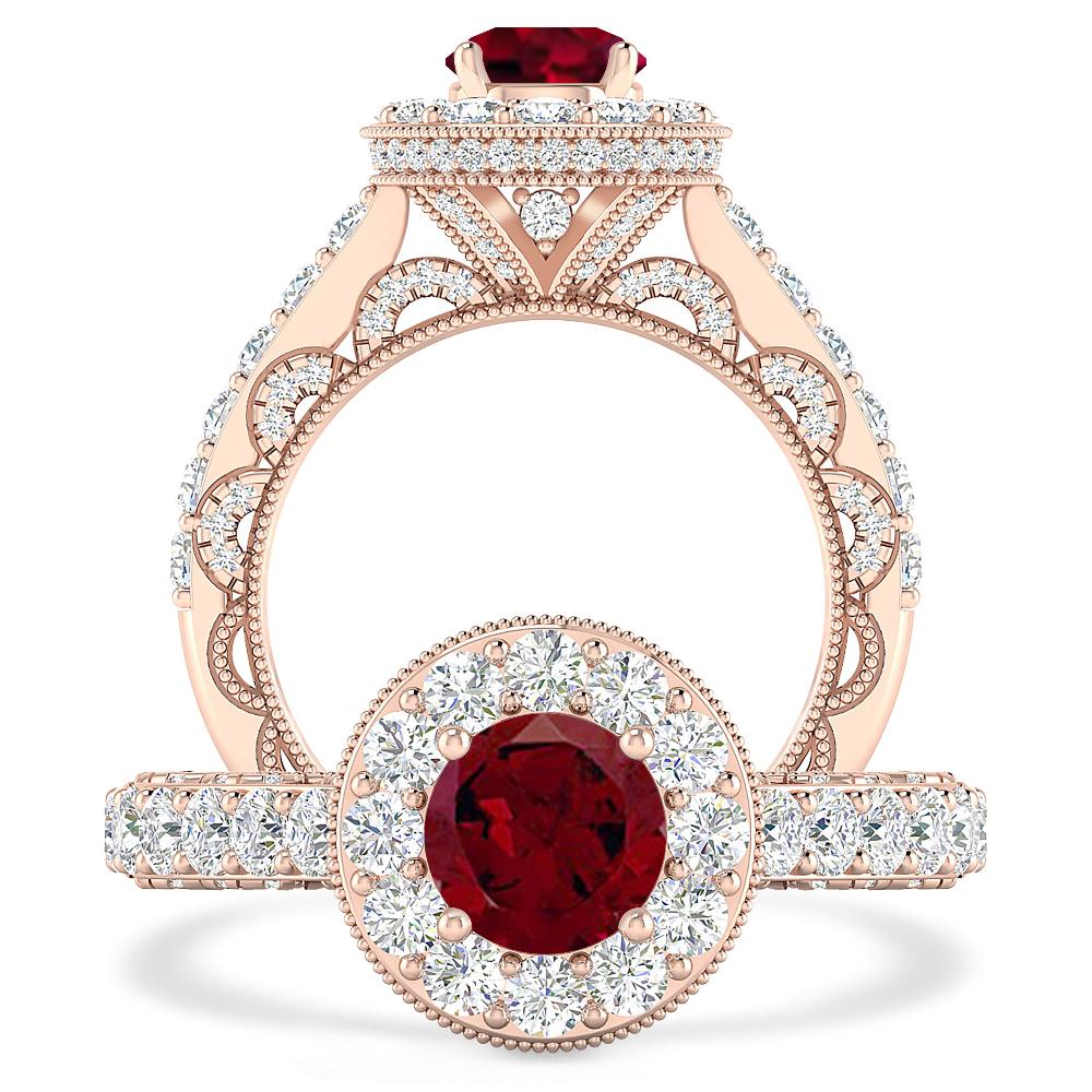 Rose Gold - Garnet