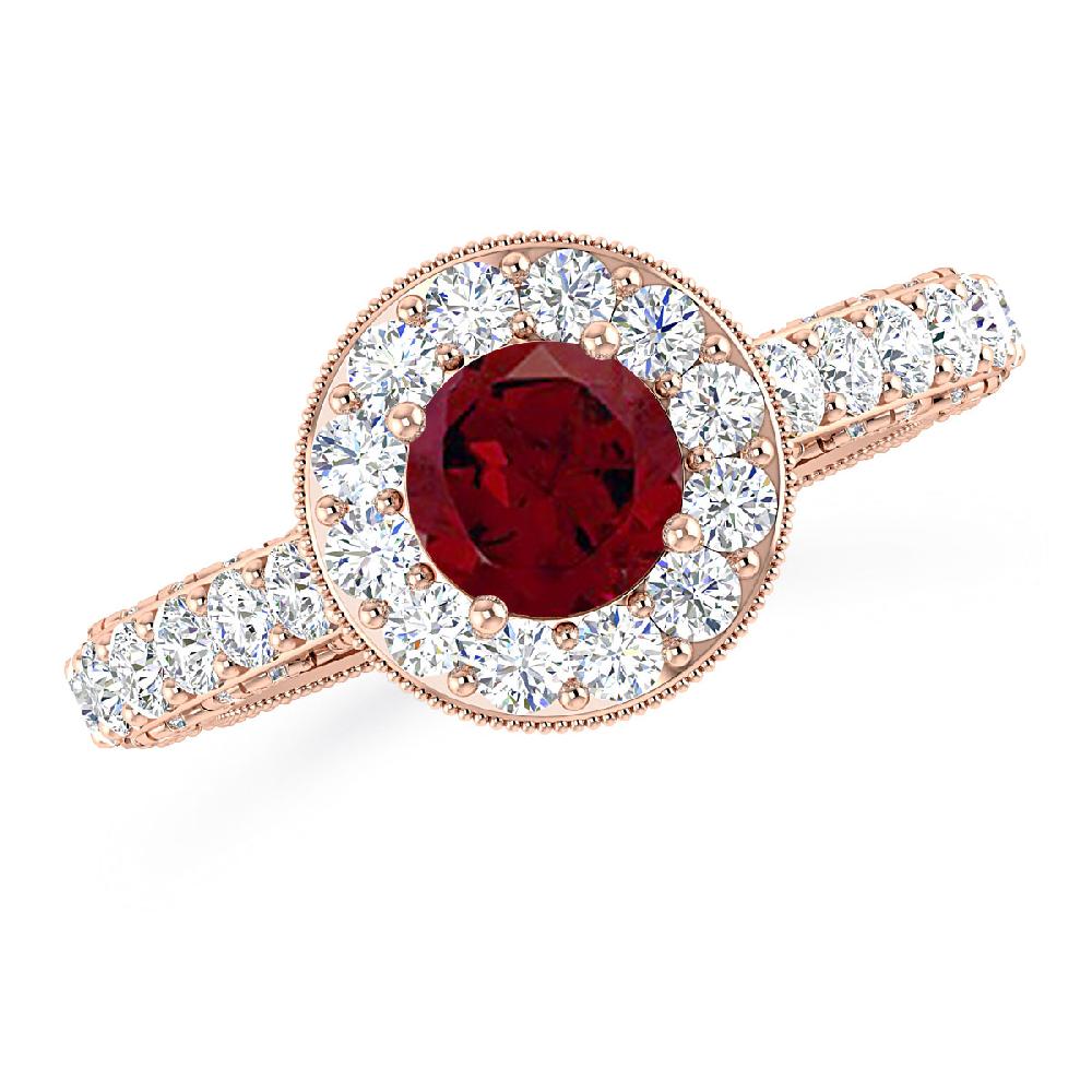 Rose Gold - Garnet