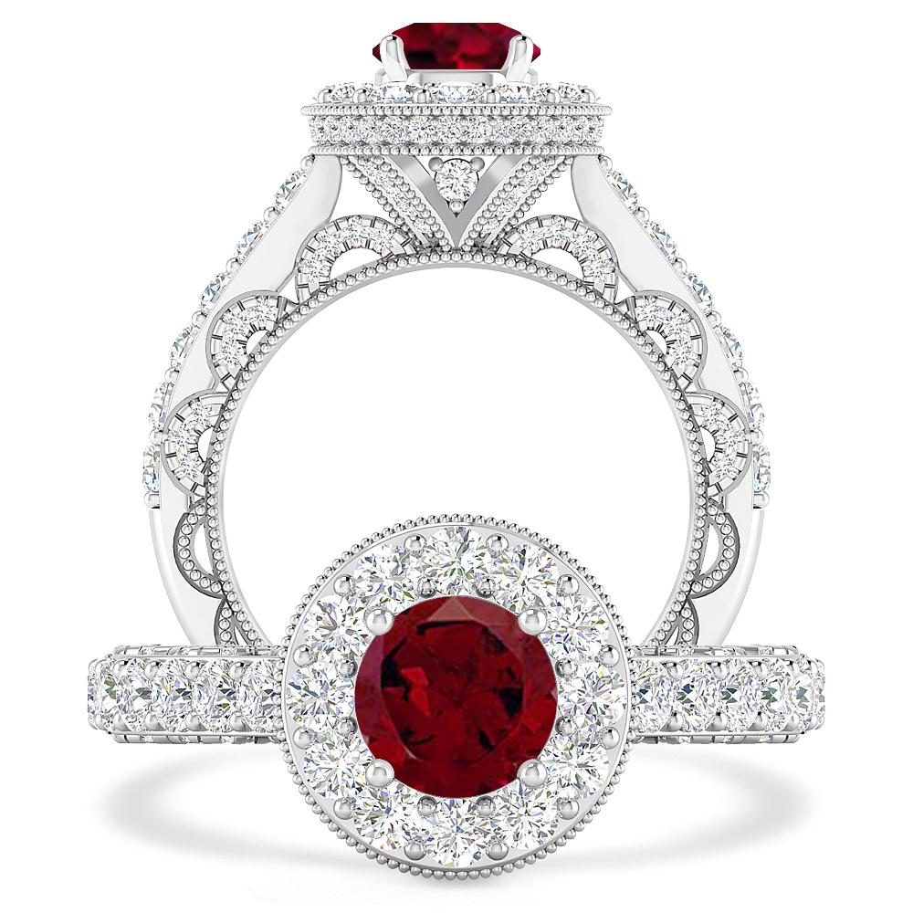 White Gold - Garnet