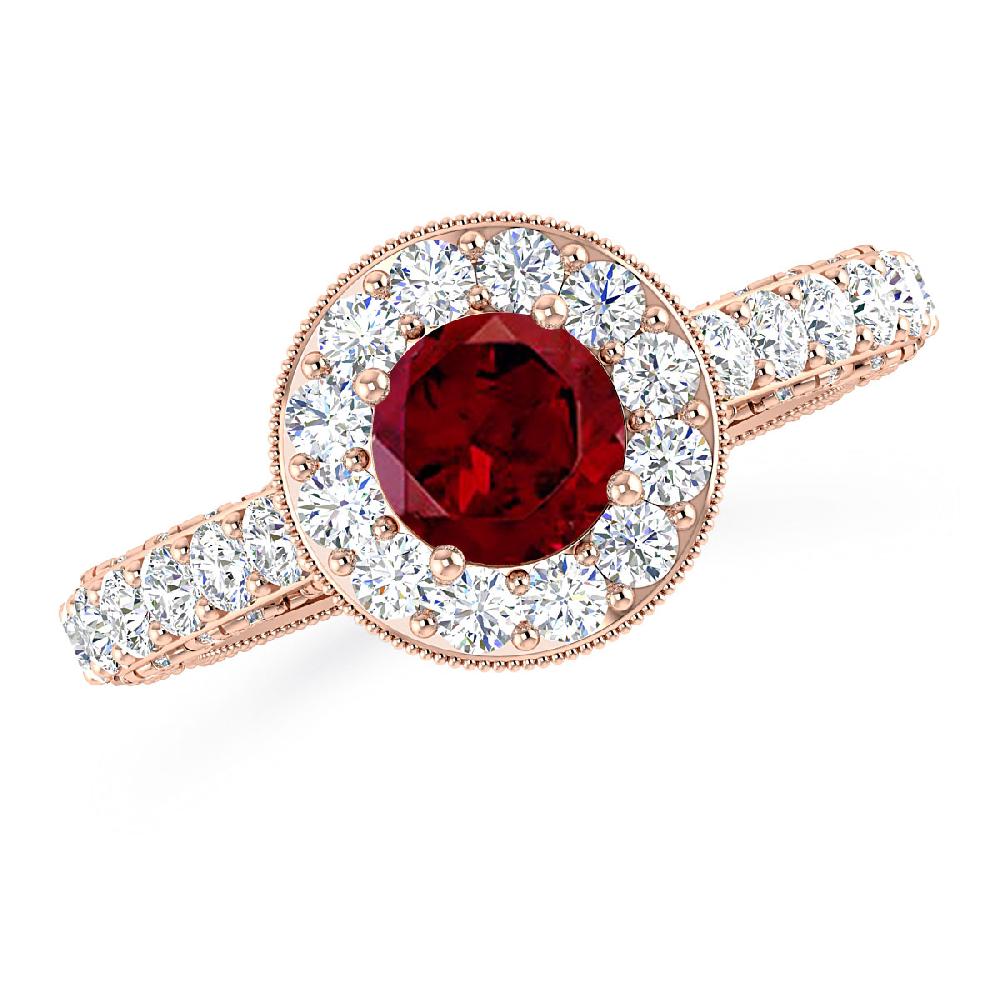 Rose Gold - Garnet