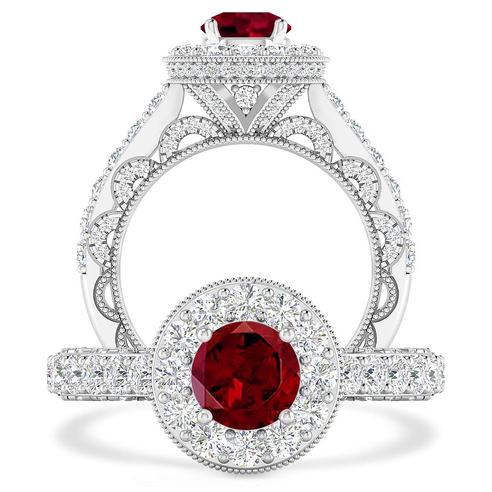 White Gold - Garnet