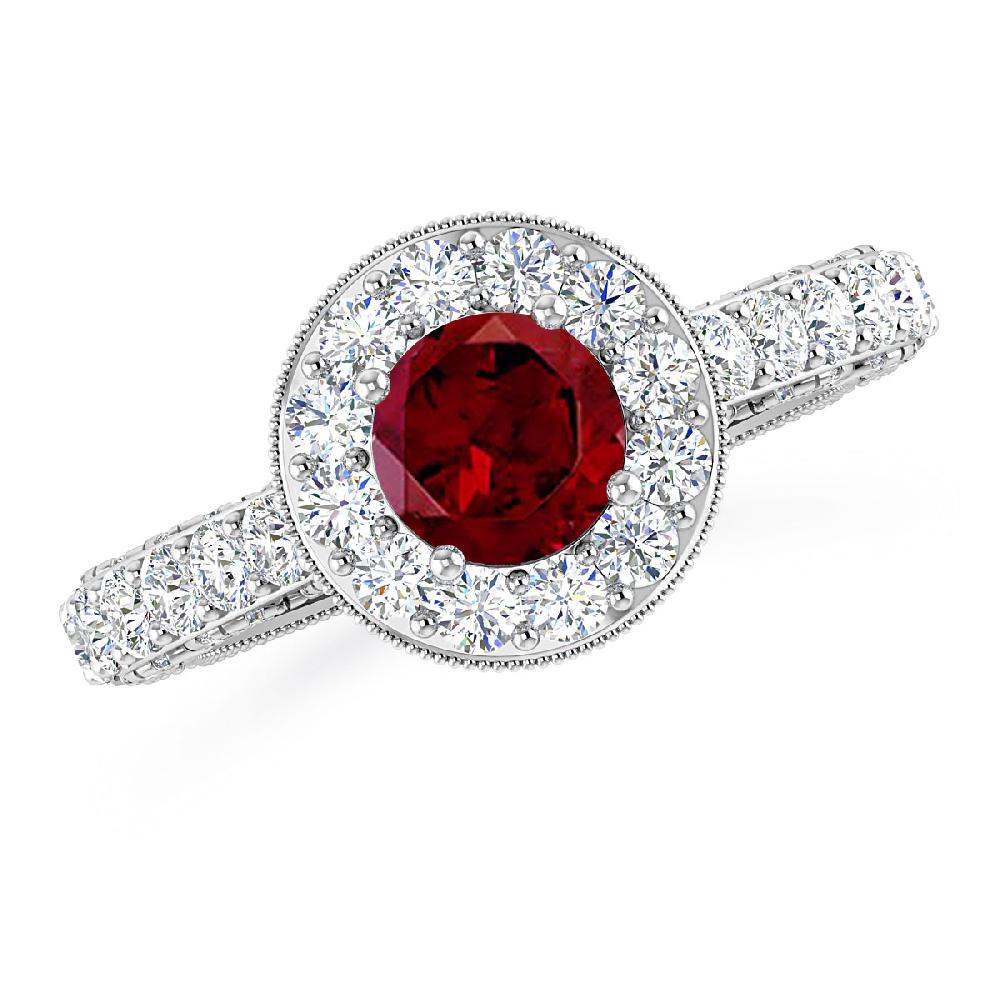 White Gold - Garnet