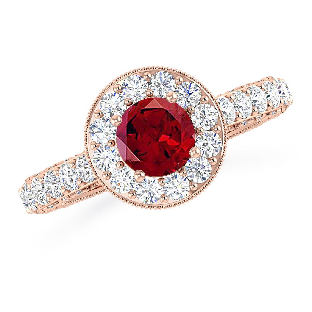 Rose Gold - Garnet