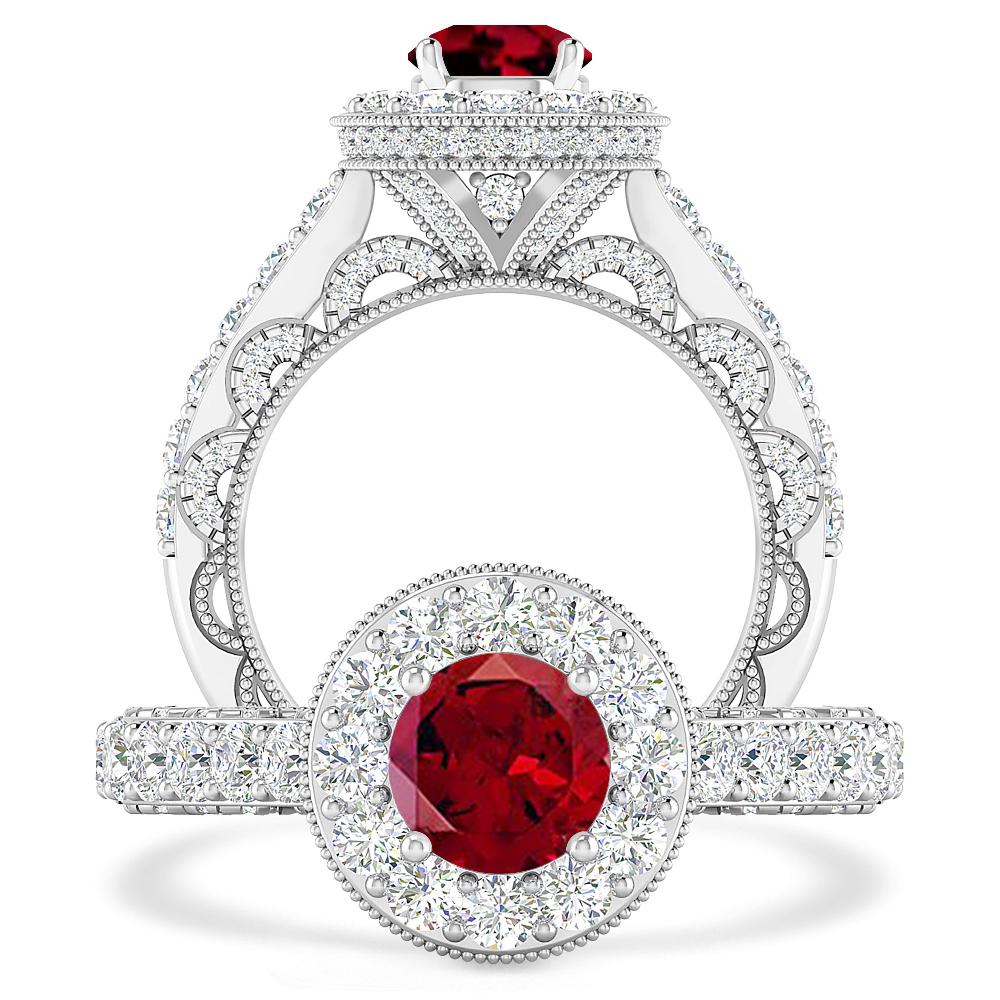 White Gold - Garnet