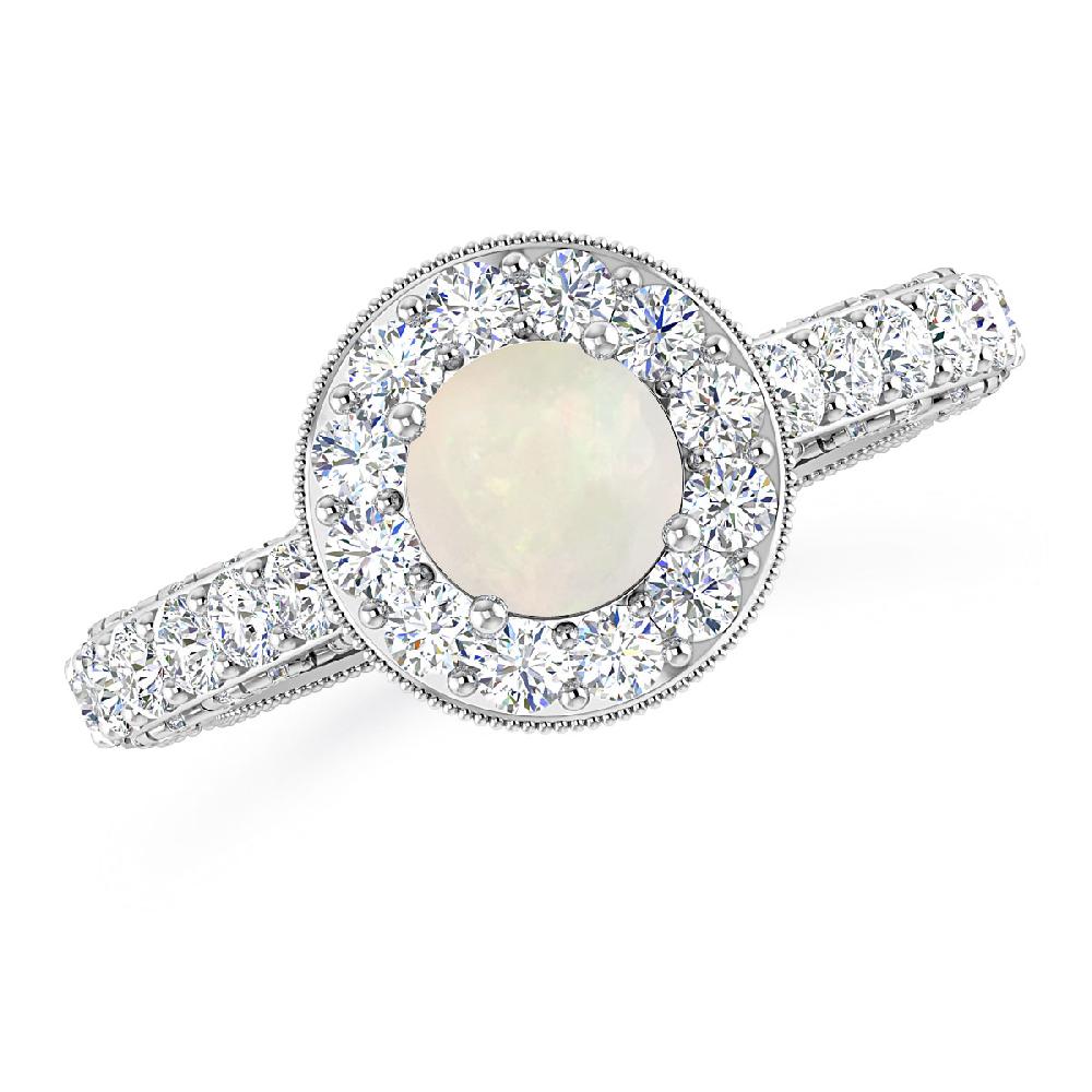 White Gold - Opal