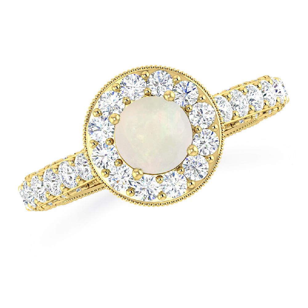 Yellow Gold - Opal