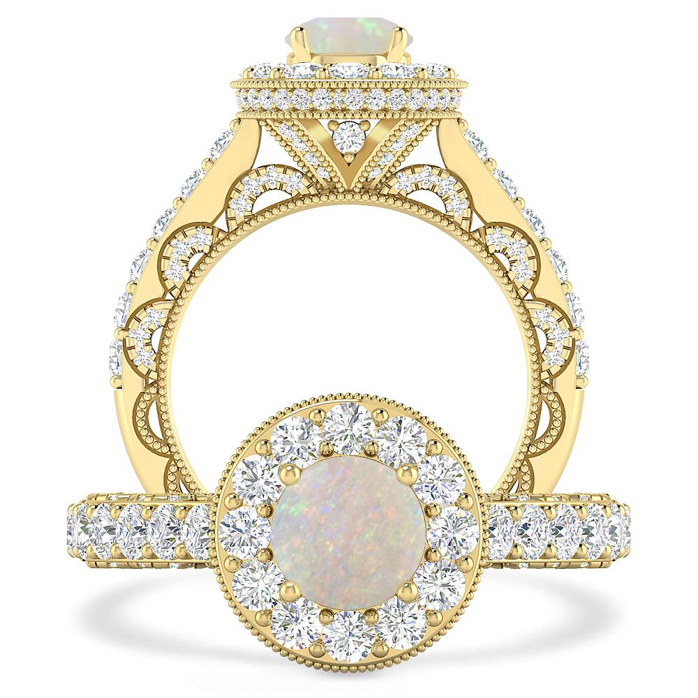 Yellow Gold - Opal