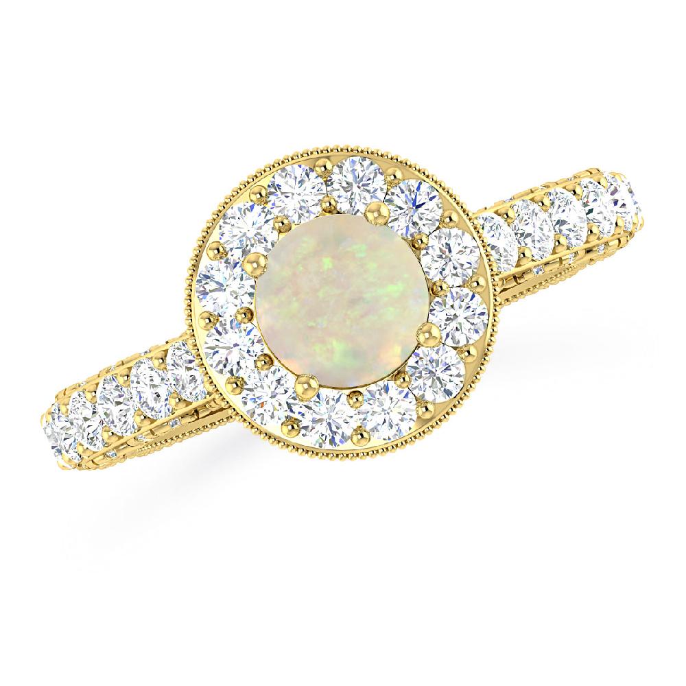 Yellow Gold - Opal