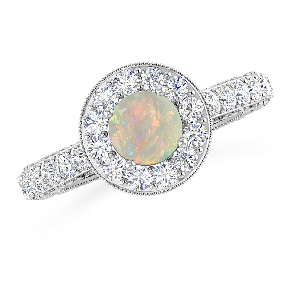 White Gold - Opal