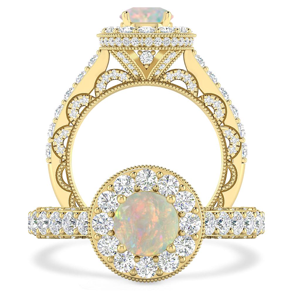 Yellow Gold - Opal