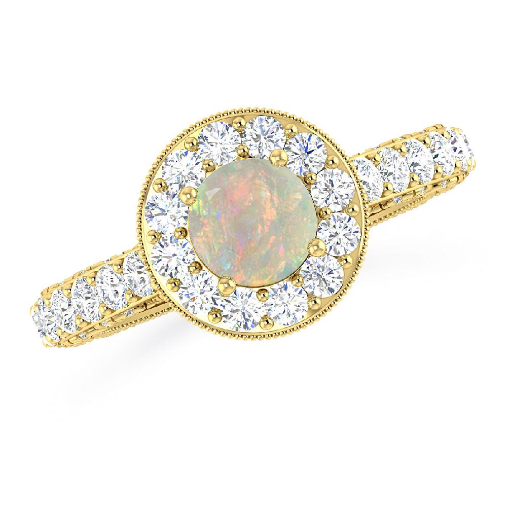 Yellow Gold - Opal