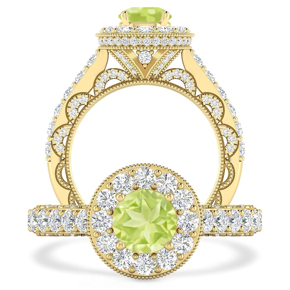 Yellow Gold - Peridot