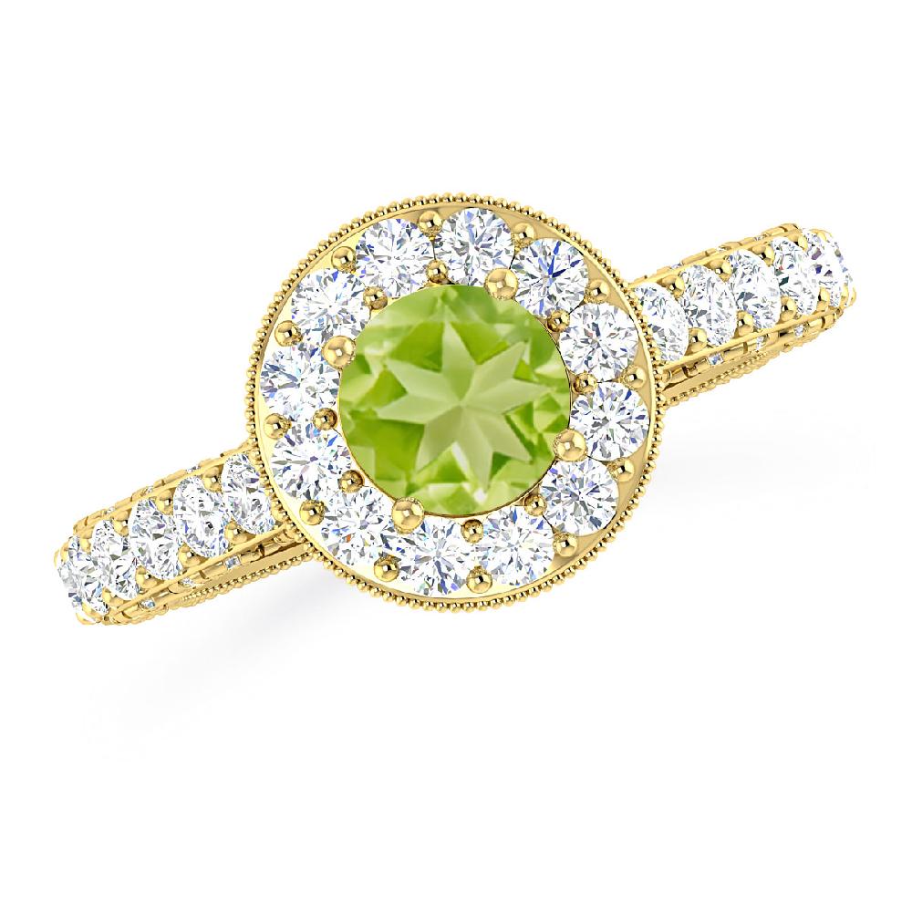 Yellow Gold - Peridot