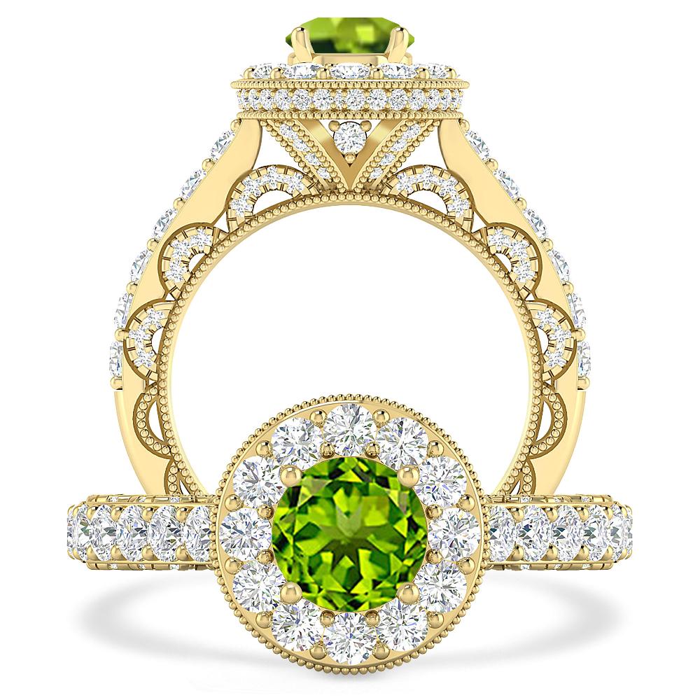 Yellow Gold - Peridot