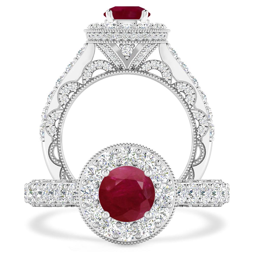 White Gold - Ruby