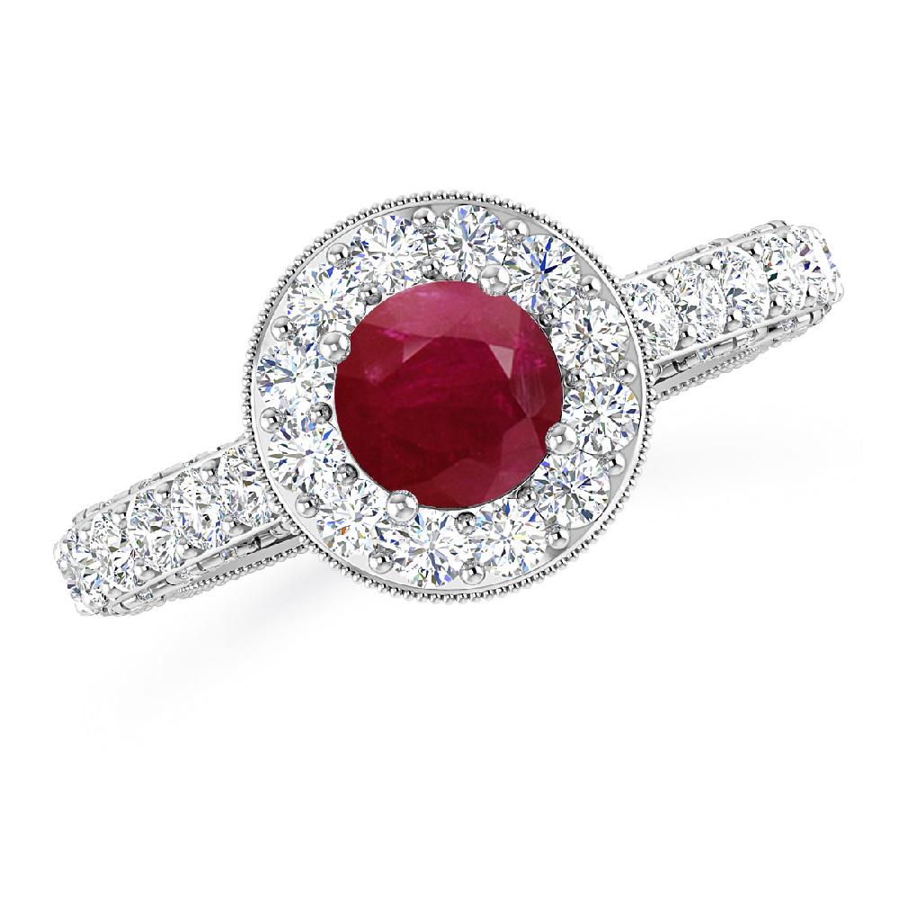 White Gold - Ruby