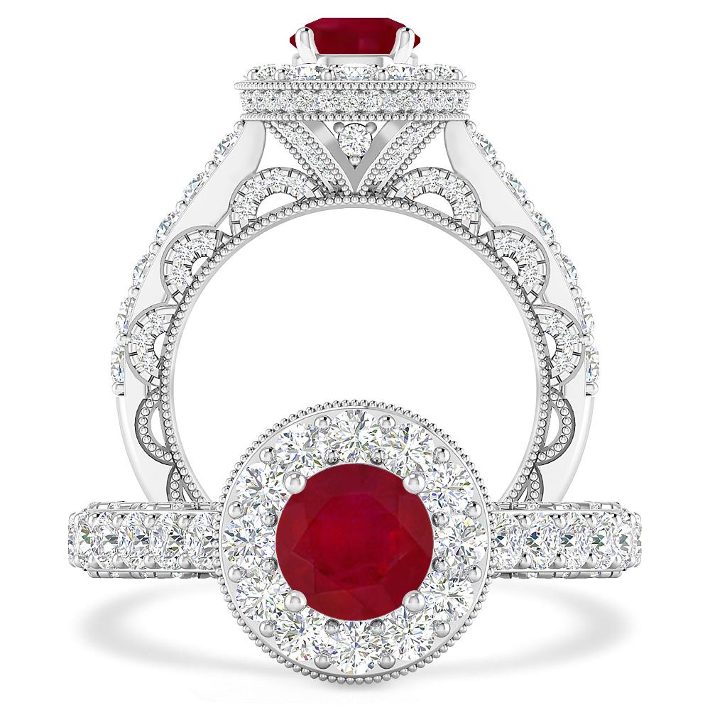 White Gold - Ruby