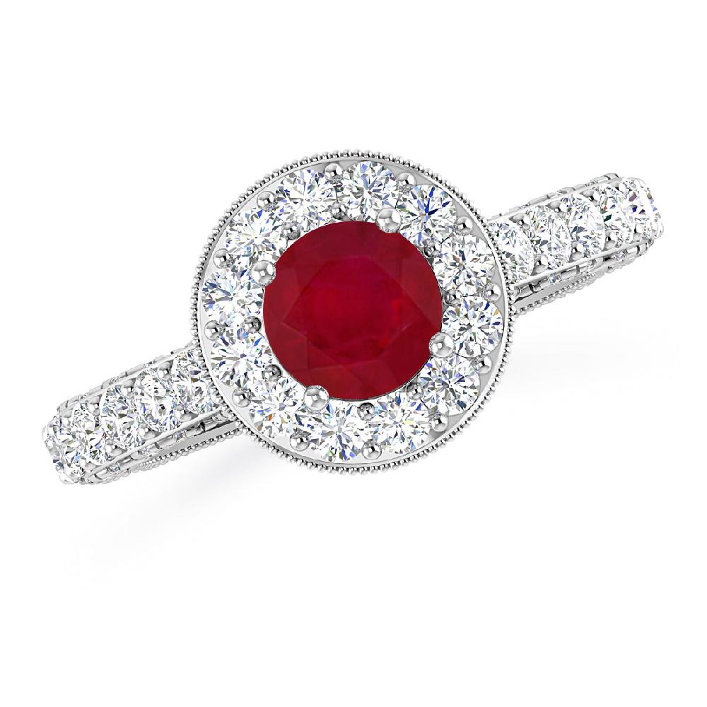 White Gold - Ruby