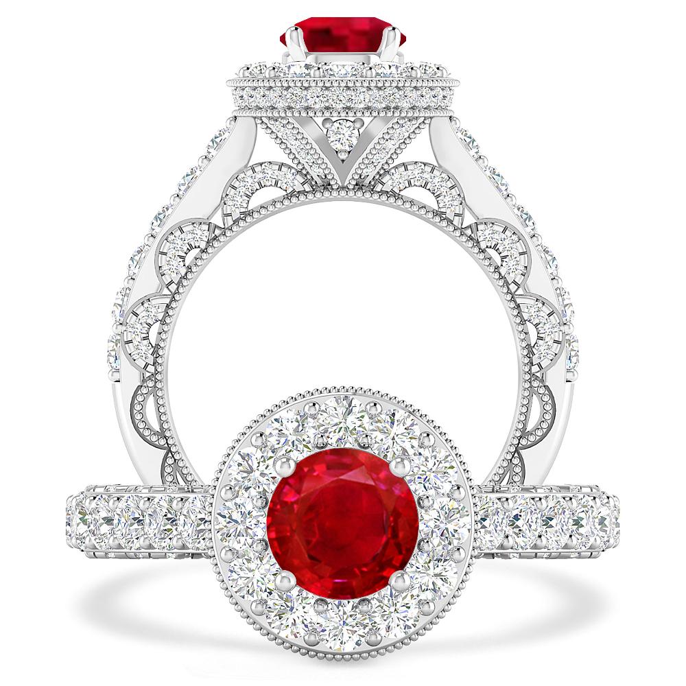 White Gold - Ruby