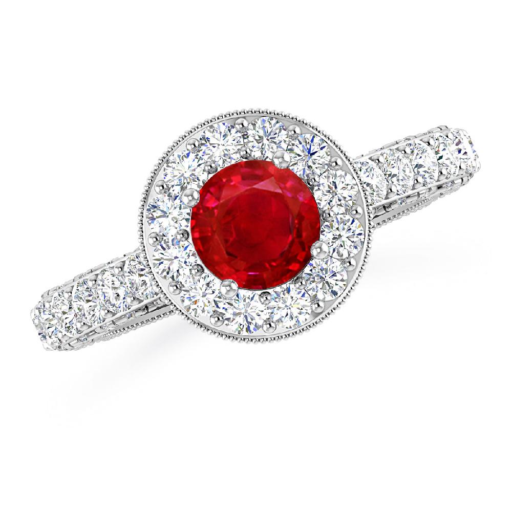 White Gold - Ruby