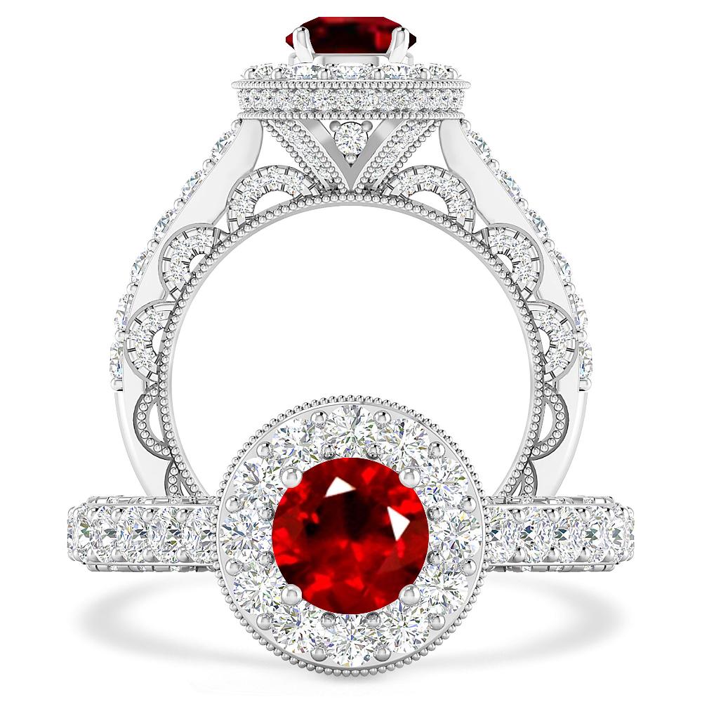 White Gold - Ruby