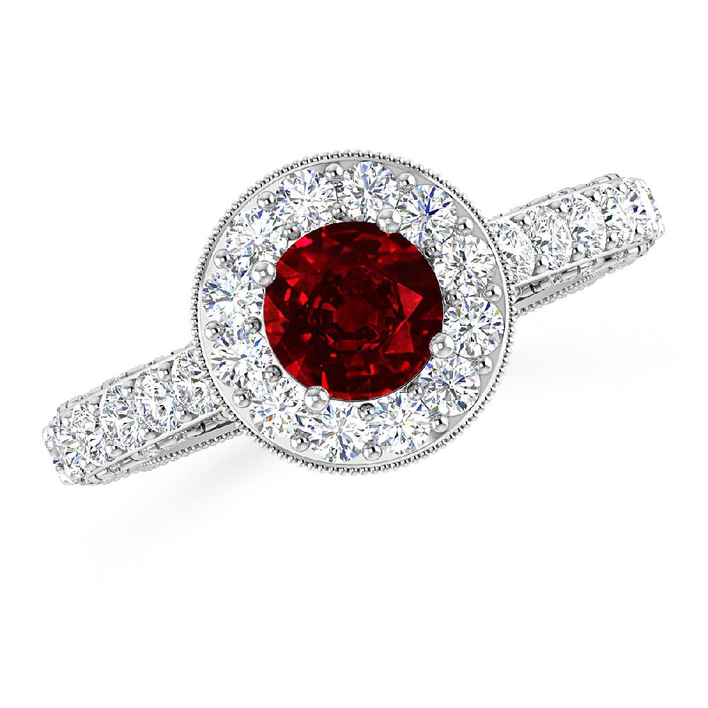 White Gold - Ruby