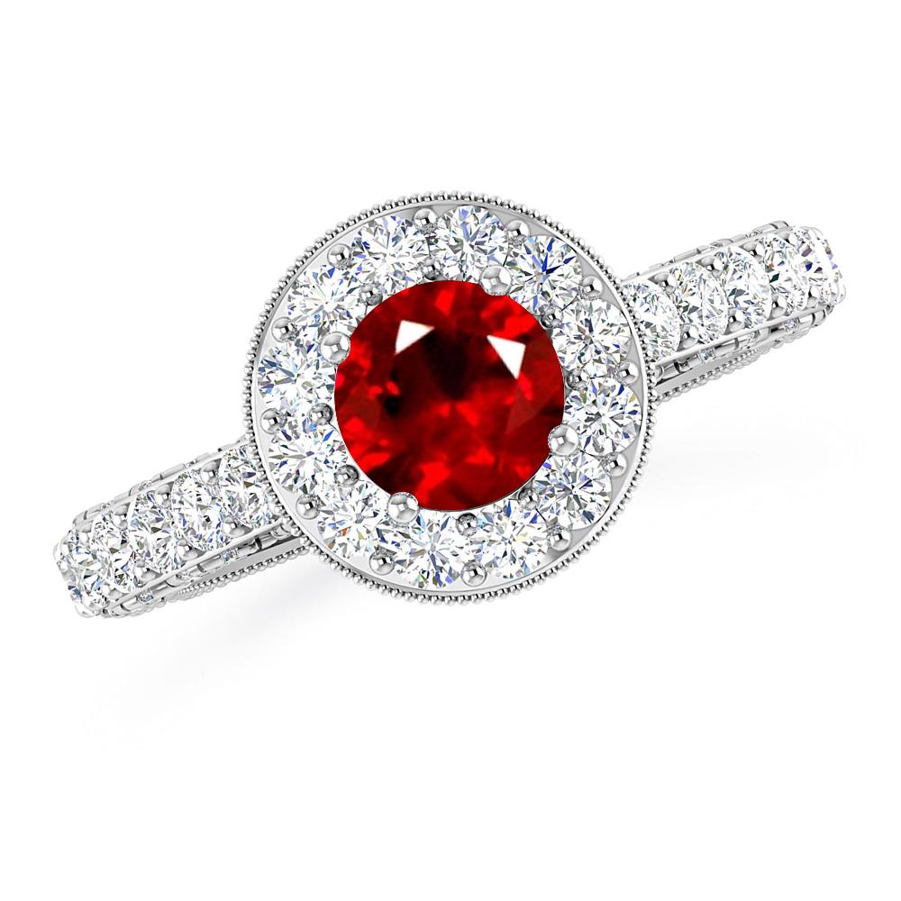 White Gold - Ruby