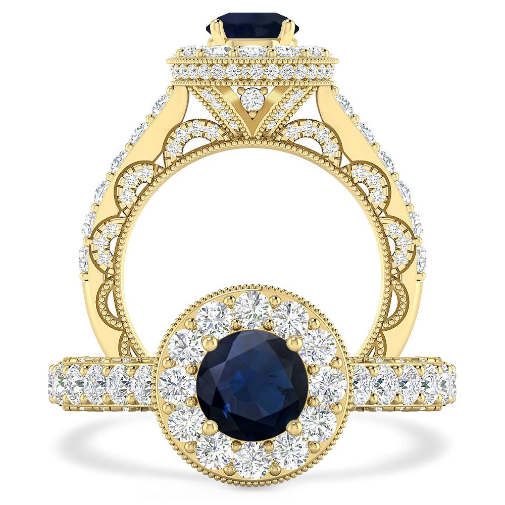 Yellow Gold - Sapphire