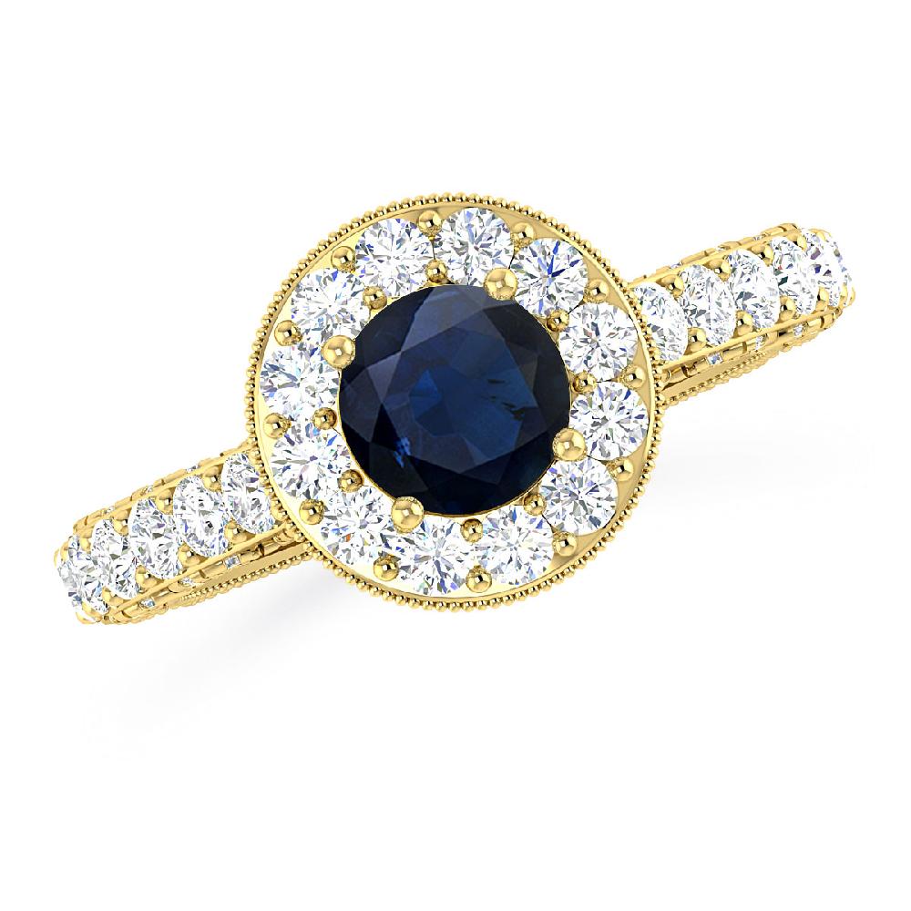 Yellow Gold - Sapphire