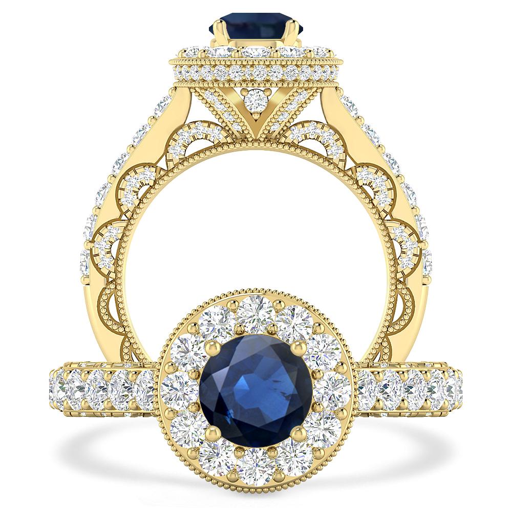 Yellow Gold - Sapphire