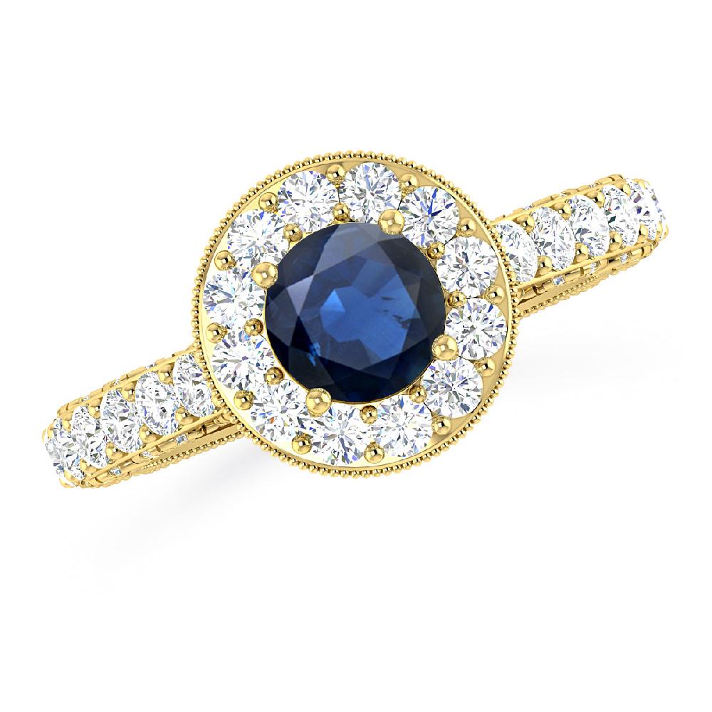 Yellow Gold - Sapphire