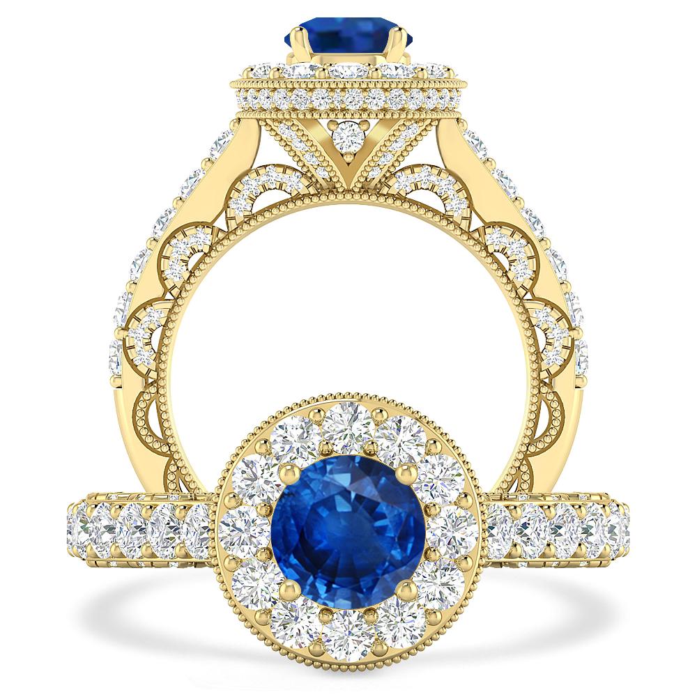 Yellow Gold - Sapphire