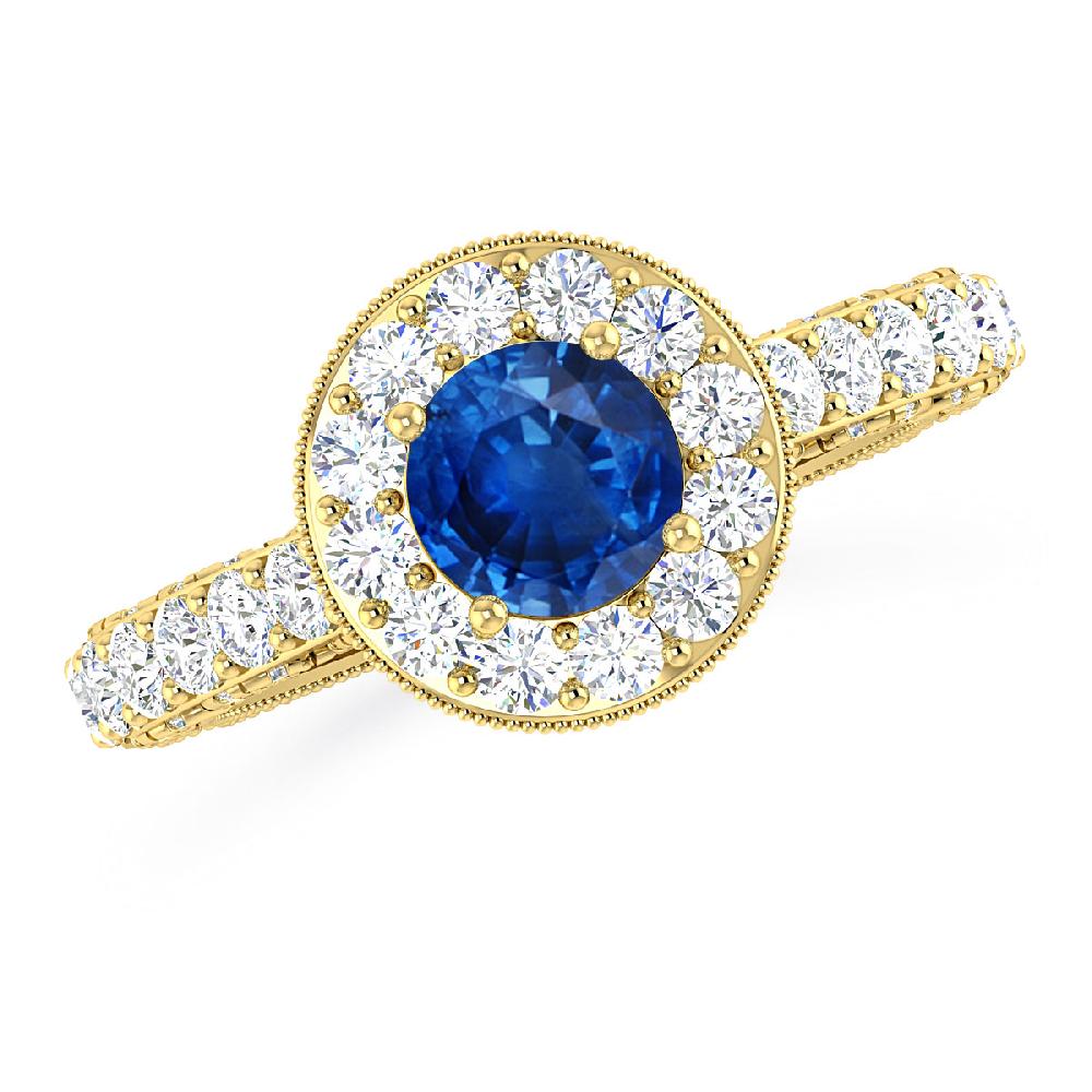 Yellow Gold - Sapphire