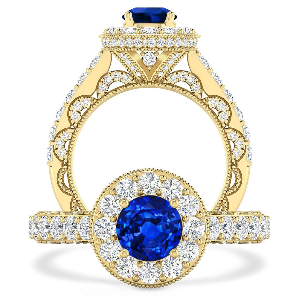 Yellow Gold - Sapphire