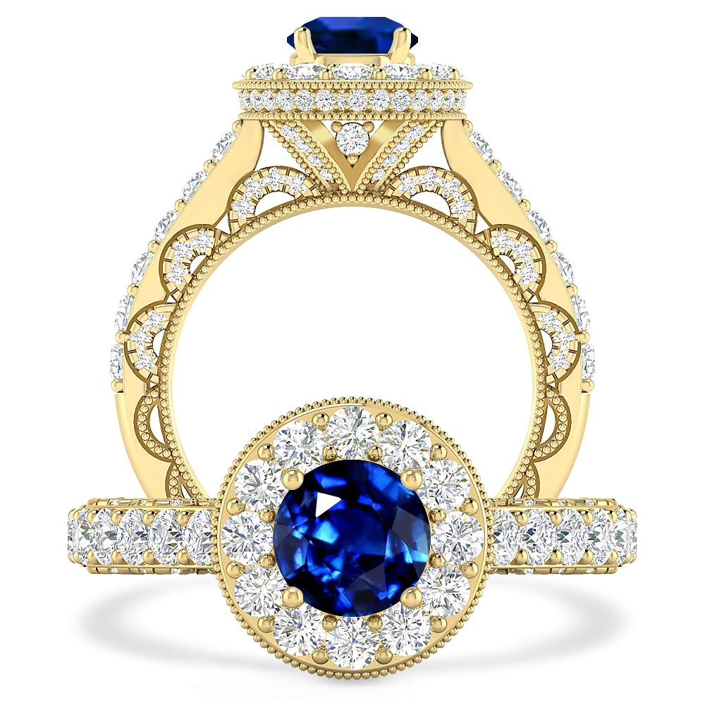 Yellow Gold - Sapphire