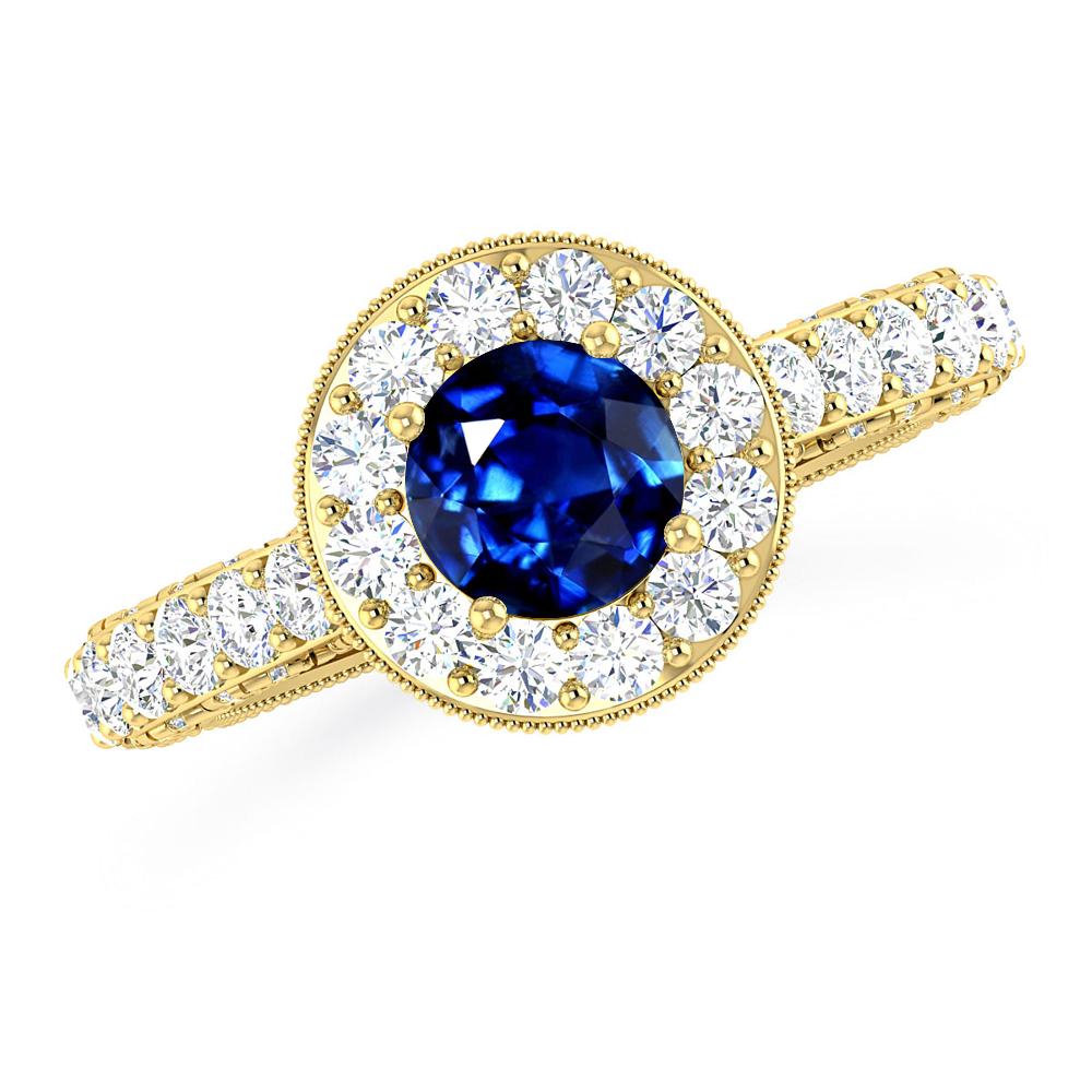 Yellow Gold - Sapphire