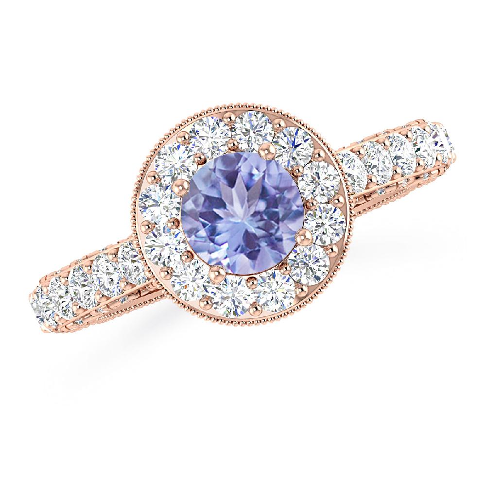 Rose Gold - Tanzanite